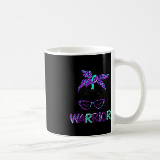 Suizidprävention Warrior Messy Bun Suicide Aware Kaffeetasse