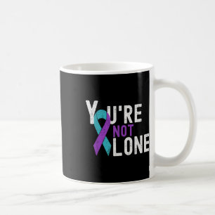 Suizidprävention Woche Bewusstsein nicht allein Kaffeetasse