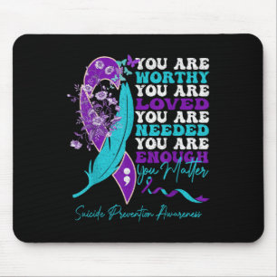 Suizidpräventionsbewusstsein Positive Motivation Mousepad