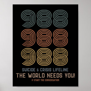 Suizidverhütung 2024 Die Welt braucht Sie Poster