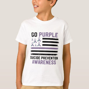 Suizidverhütung Amerikanische Flagge Selbstmordbew T-Shirt