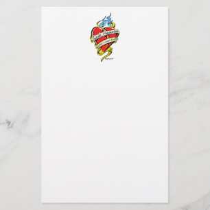 Suizidverhütung Tattoo Herz Briefpapier