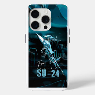 Sukhoi SU24 russischer Jagdjet-Handy iPhone 15 Pro Hülle