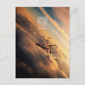 Sukhoi Su-27 Postkarte