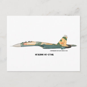 Sukhoi SU-27SK Flanker Postkarte