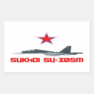 Sukhoi Su-30SM Russian Air Force VKS Rechteckiger Aufkleber