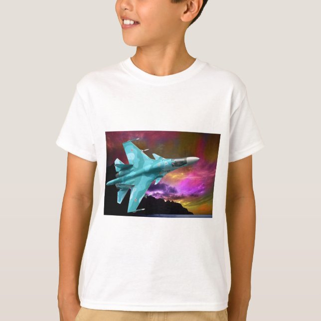 Sukhoi Su-47 (S-37) Berkut Supersonic Jet Fighter T-Shirt (Vorderseite)