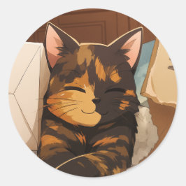 Suki Lächelt Runder Aufkleber