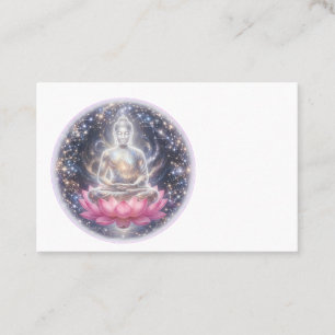 Sukiti Friedliche Meditation Lotus Kunst Visitenka Visitenkarte