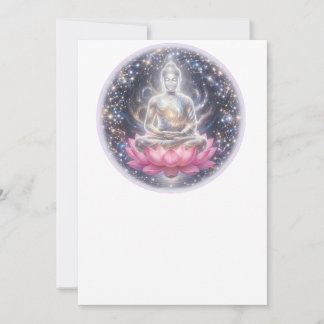 Sukiti Friedliche Meditations-Lotus-Kunst-Grußkart Feiertagskarte