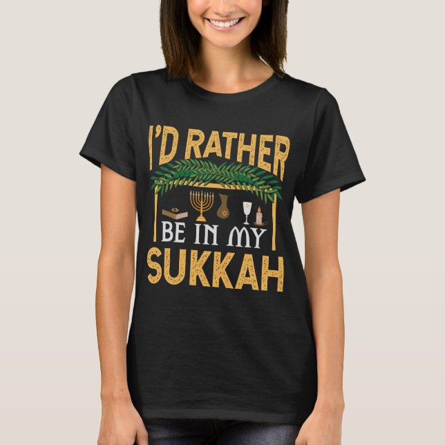 Sukkah Funny Sukkot jüdischer Feiertag T-Shirt (Vorderseite)
