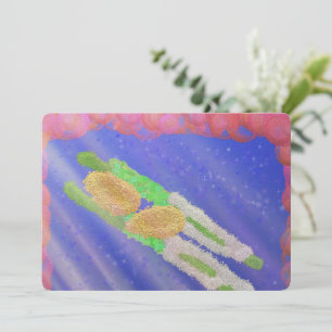 Sukkot ס ו כ ת lustigen Lulav und etrog sukkkah Einladung