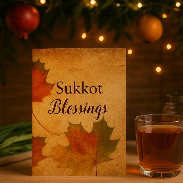 Sukkot Blessings Maple-Blätter (Von Creator hochgeladen)