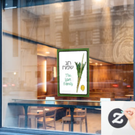 Sukkot Chag Sameach Personalisiert Fensteraufkleber