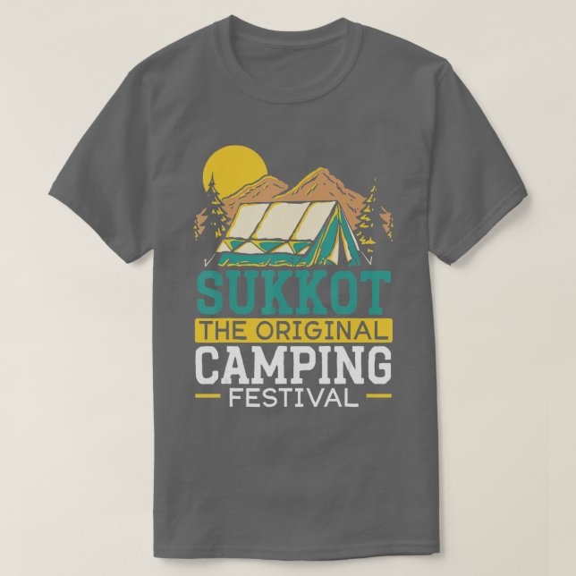 Sukkot Das Original Camping Festival Israelite Suk T-Shirt (Design vorne)