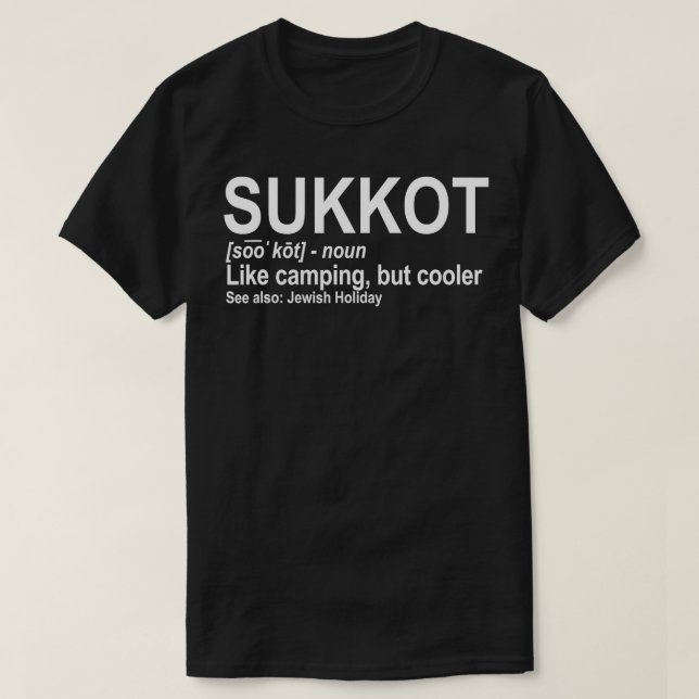Sukkot Definition - jüdisches Urlaubsgeschenk  T-Shirt (Design vorne)