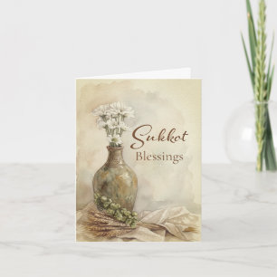 Sukkot-Erntedanksegen Karte