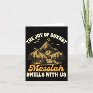 Sukkot Freude Sukkot Der Messias wohnt bei uns Karte