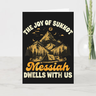Sukkot Freude von Sukkot Der Messias wohnt bei uns Karte
