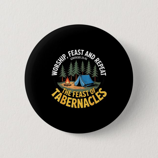 Sukkot _ Hebrew Israelite Feast Days _ Feast Of Ta Button (Vorderseite)