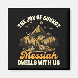 Sukkot Jewihe Freude von Sukkot Messias wohnt bei Magnet
