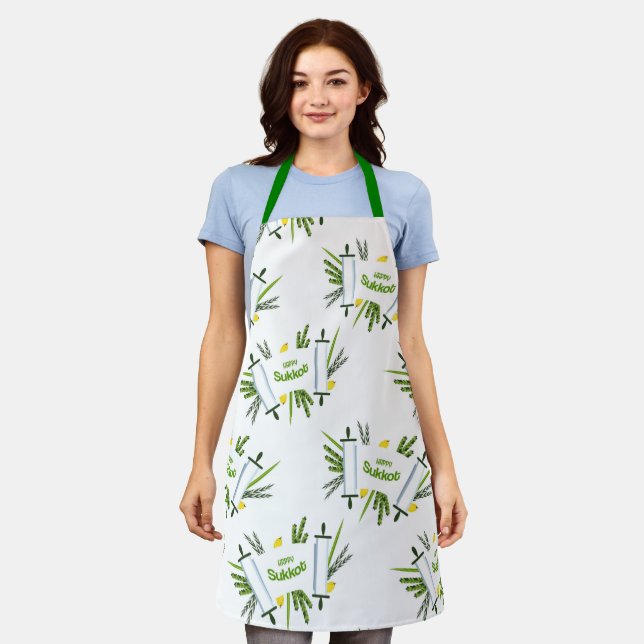 Sukkot-Schürze - klein, mittel, groß - Urlaub Schürze (Getragen)