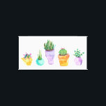 Sukkuläre Anzeige Leinwanddruck<br><div class="desc">Succulent Display Artist: Rebekah Ewer | 155401D</div>