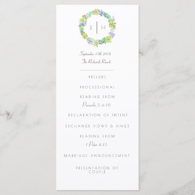 Sukkuläre Bliss Wasserfarbe | Ursprünglich | Progr Programm (Vorderseite)