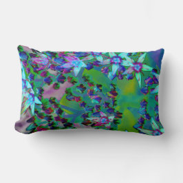 Sukkuläre Blume des Wassers, Lila und blau Lendenkissen