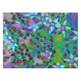 Sukkuläre Blume des Wassers, Lila und blau Tischdecke