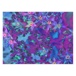 Sukkuläre Blume in Aquamarin, Magenta und Blau Tischdecke