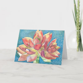 Sukkuläre Graptosedum-Aquarellkarte Karte