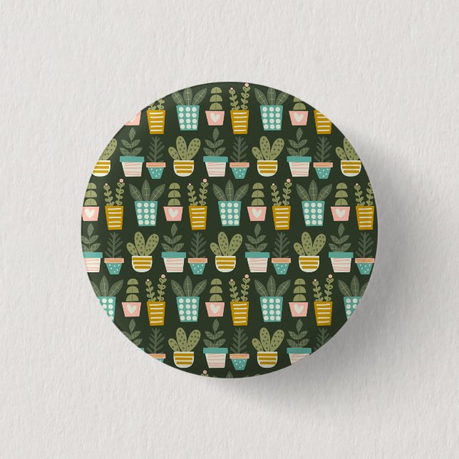 Sukkuläre Pflanze Button (Vorderseite)
