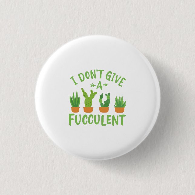Sukkuläre Pflanze Button (Vorderseite)