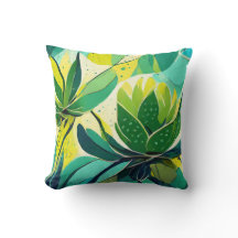 Sukkuläre Pflanze in grün und gelb