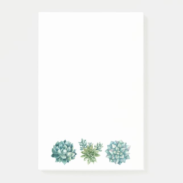 Sukkuläre Pflanze Post-it Klebezettel (Vorderseite)