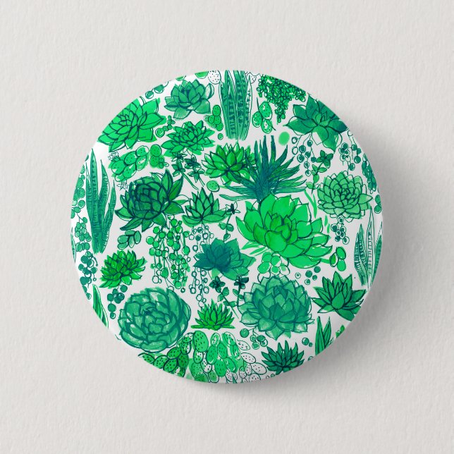 Sukkulärer Garten Button (Vorderseite)