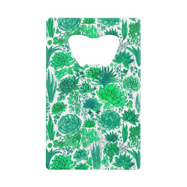 Sukkulärer Garten Geldbeutel Flaschenöffner (Vorderseite)