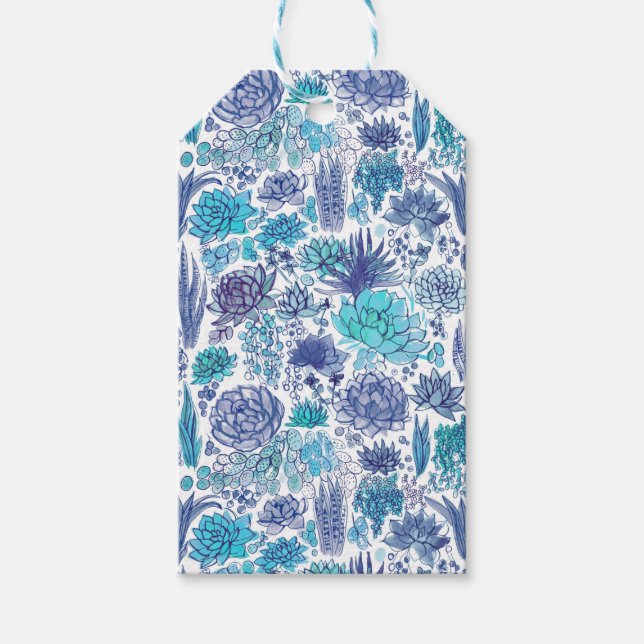 Sukkulärer Garten Geschenkanhänger (Vorderseite)