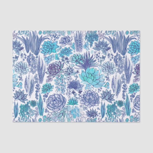 Sukkulärer Garten Seidenpapier (Vorderseite)