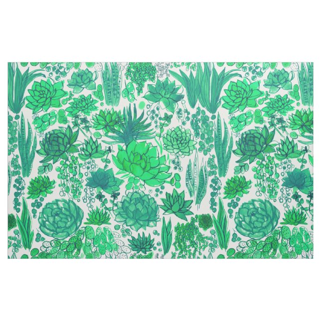 Sukkulärer Garten Stoff (Fat Quarter (45,7 x 55,9 cm))
