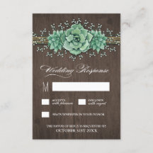 Sukkuläres Gipskraut Rustikale Hochzeitskarten