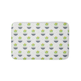 Sukkuläres Kalanchoe Pflanze Mama Muster Badematte