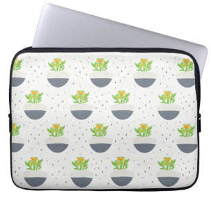 Sukkuläres Kalanchoe Pflanze Mama Muster Laptopschutzhülle