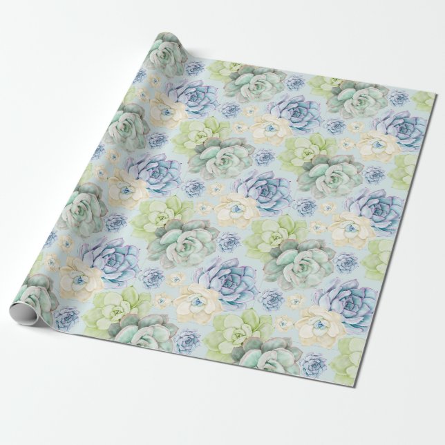 Sukkuläres Karopapier Geschenkpapier (Ungerollt)
