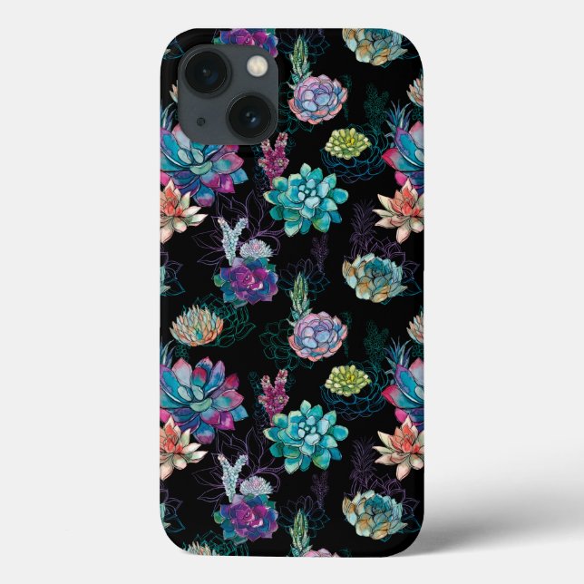 Sukkuläres Nahtloses Muster  Case-Mate iPhone Hülle (Rückseite)