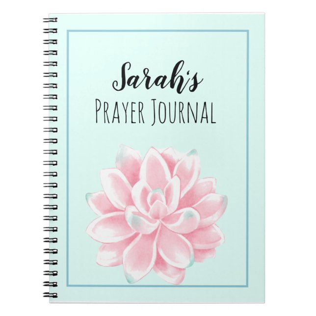 Sukkuläres Prayer Journal Notizblock (Vorderseite)