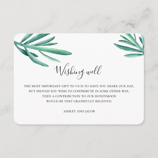 Sukkulen wollen gut. Hochzeit im Sommer. Karte ein (Vorderseite)