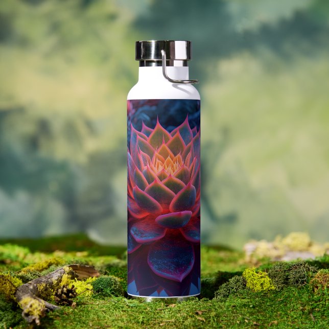 Sukkulent in weichem Abend Trinkflasche (Außenbereich)