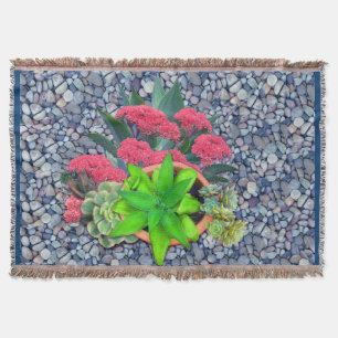 Sukkulente an einem Flussbett Decke